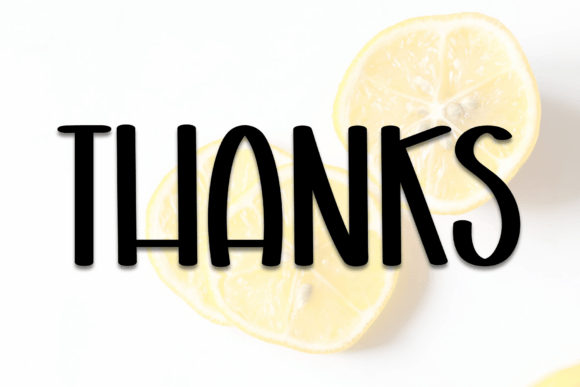 Juice Lemon Font PNG with transparent background - Preview 4