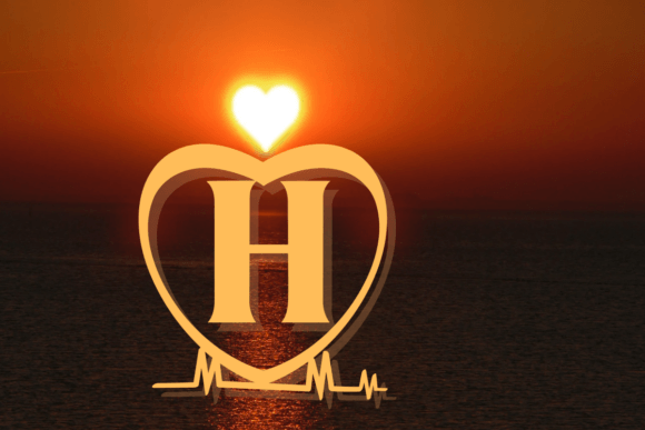 Love Bubble Heart Font PNG with transparent background - Preview 4