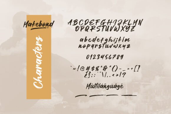 Makebond Font font preview - 6