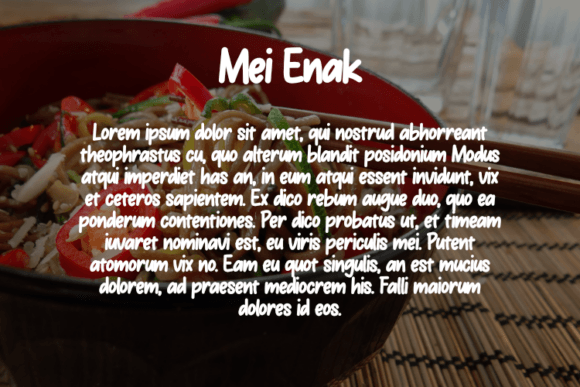 Mei Enak Font PNG with transparent background - Preview 2