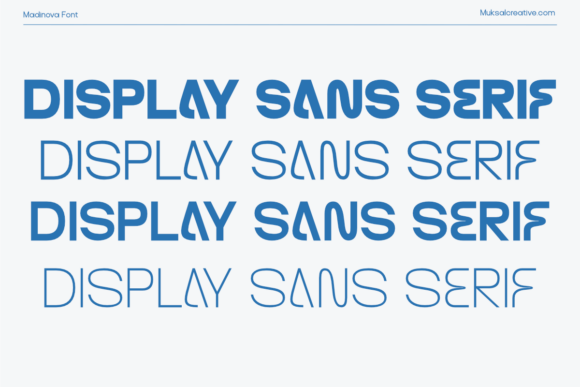 Modinova Font PNG with transparent background - Preview 3
