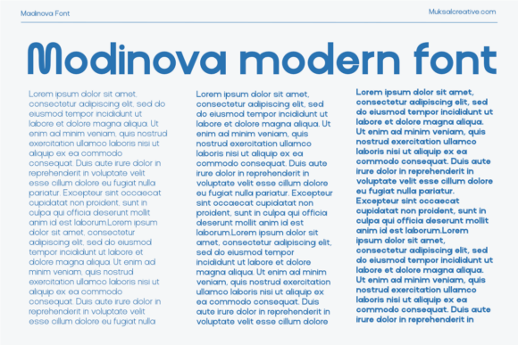Modinova Font PNG with transparent background - Preview 5