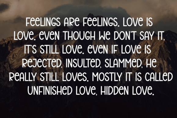 Night Valentine Font PNG with transparent background - Preview 5