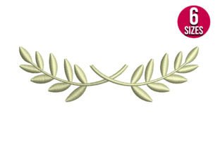 Olive Leaf Border · Creative Fabrica