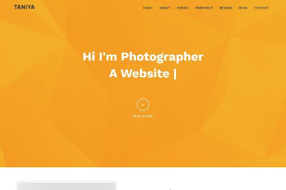 Personal Portfolio Website HTML Template