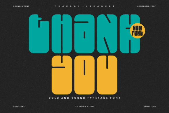 Roundsog Font PNG with transparent background - Preview 4