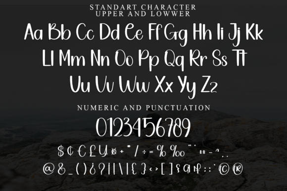 Simple Planing Font PNG with transparent background - Preview 4