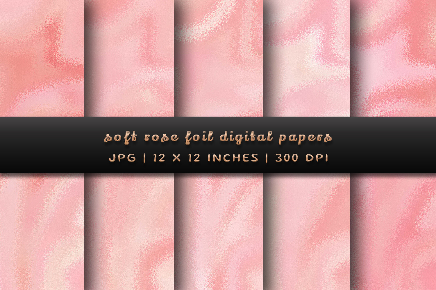 Soft Rose Foil Digital Papers Graphic by Pugazh Logan · Creative Fabrica