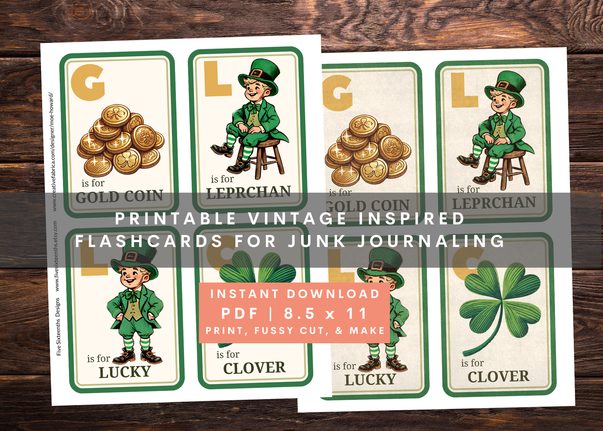 St Patrick's Day Alphabet Flash Cards Graphic by Moe Howard · Creative ...