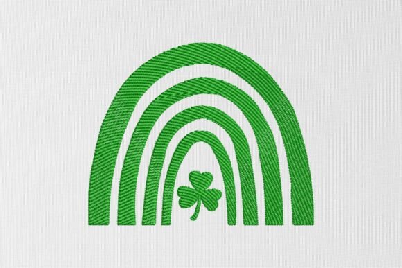 St. Patrick's Day Rainbow Embroidery