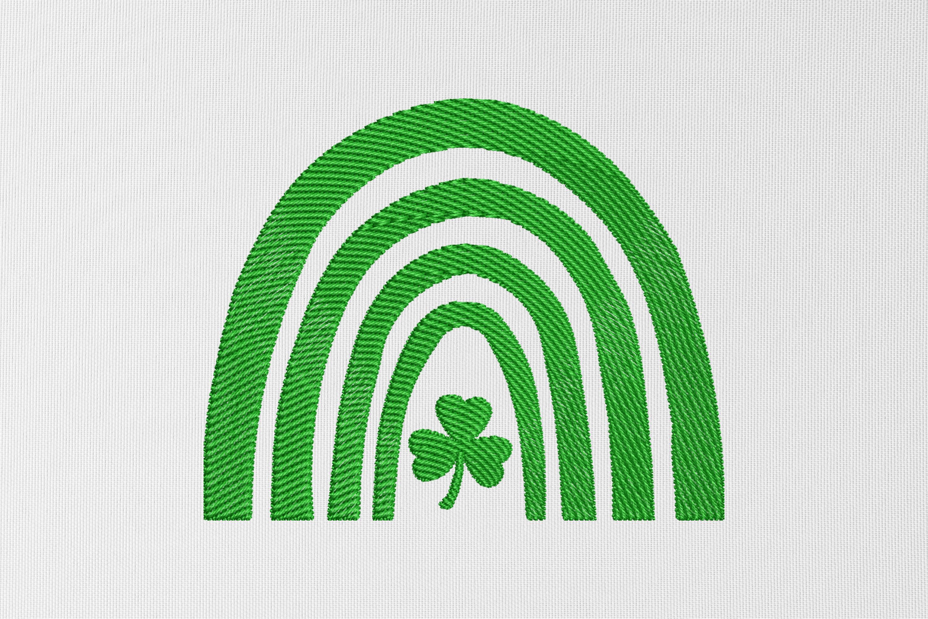 St. Patrick's Day Rainbow Embroidery