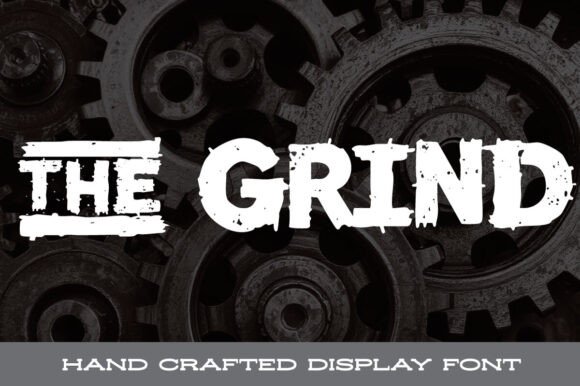The Grind Display Font By stompstock