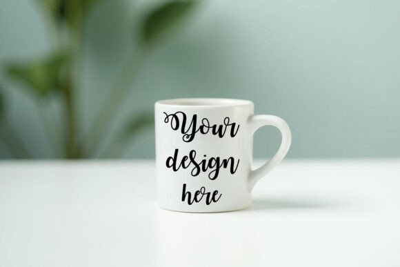 White Coffee Mug Mockup Graphics