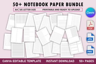 50+ Notebook Paper Bundle Graphic by Tabiya Studio · Creative Fabrica