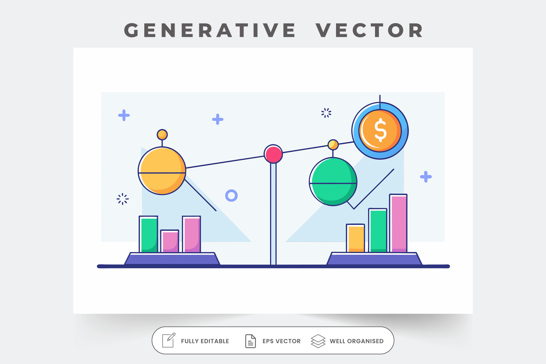 Sym Graphics A Line Graph Featuring a Dollar Sign Sym Graphic by iftikharalam ...