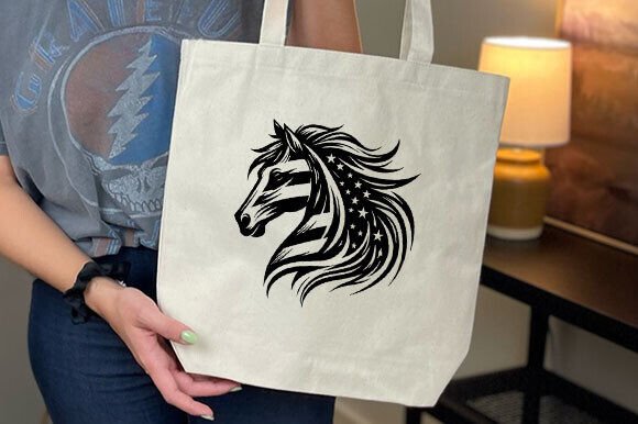 American Horse Head SVG Gráfico Manualidades Por VECTOR AREA