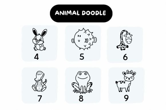 Animal Doodle Font - Preview 3