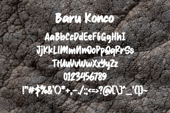Baru Konco Font - Preview 1