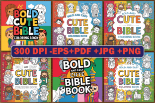 Bold and Easy Cute Bible Coloring Pages Graphic by Design Express ...
