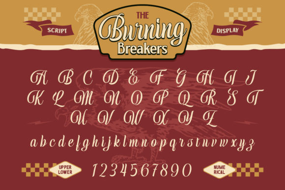 Burning Breakers Font - Preview 1