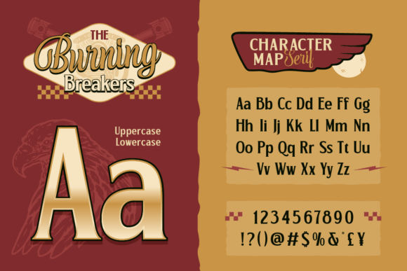 Burning Breakers Font - Preview 3