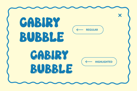 Cabiry Bubble Font - Preview 1