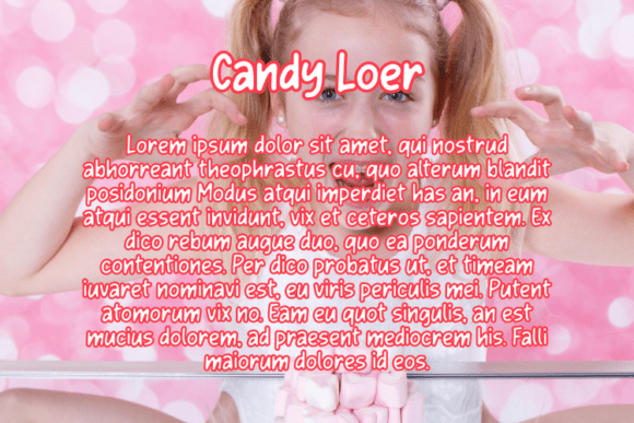 Candy Loer Font - Preview 2