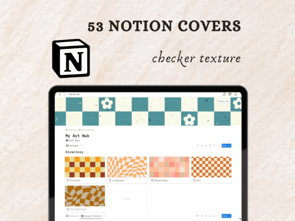 Checker Notion Covers