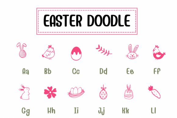 Easter Doodle Font - Preview 1