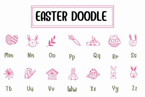Easter Doodle Font - Preview 2