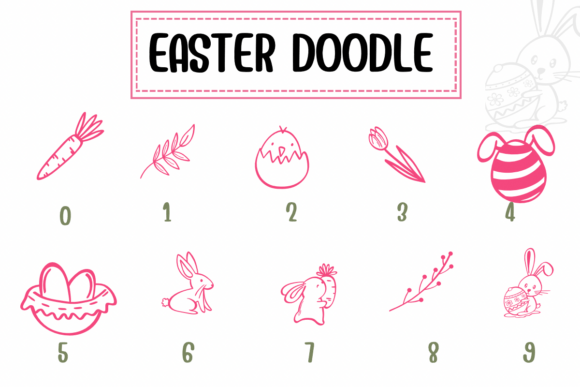Easter Doodle Font - Preview 3