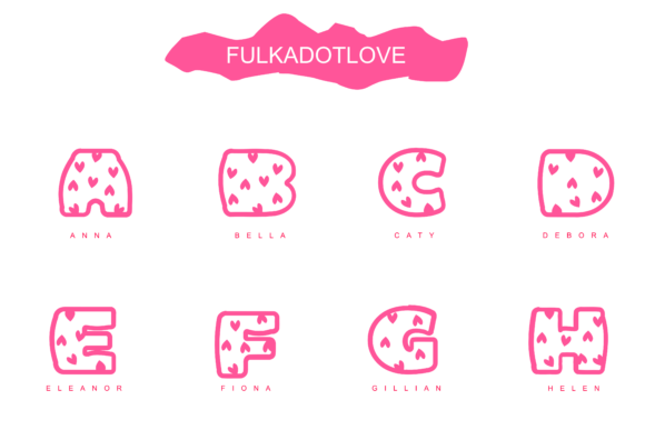 Fulkadot Love Font - Preview 2