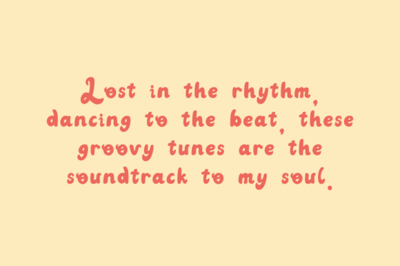 Groovy Tunes Font - Preview 2