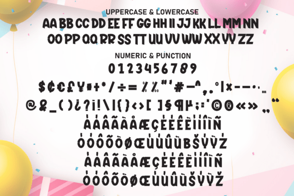 Happy Bithday Font - Preview 6