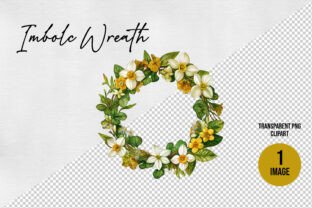 Imbolc Wreath Single Clipart Pagan Craft Graphic by Digital Magpie ...