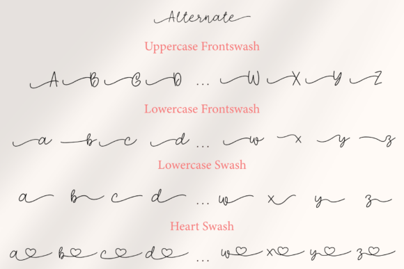 Love Ever Font PNG with transparent background - Preview 5