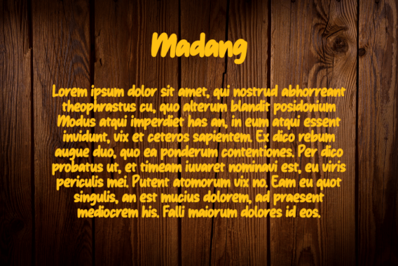 Madang Font PNG with transparent background - Preview 2