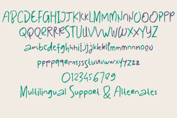 Noteable Font PNG with transparent background - Preview 4