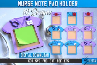 Nurse Note Pad Holders Laser Cut Bundle · Creative Fabrica