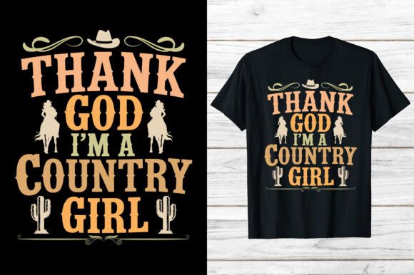Preview of Western Cowgirl Country Girl Shirt Eps T-shirt, sticker, and sublimation design
