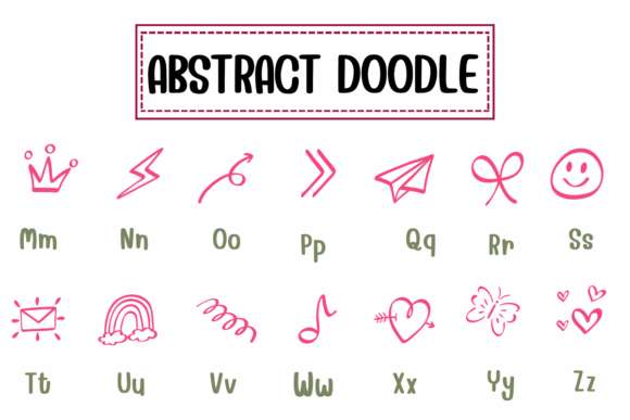 Abstract Doodle Font - Preview 2