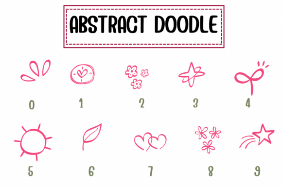 Abstract Doodle Font - Preview 3