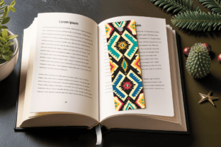 Aztec Fabric PNG Bookmark Design Graphic by CraftyCakes · Creative Fabrica