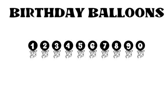 Birthday Balloons Font - Preview 3
