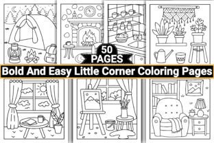 Bold Easy Little Corner Coloring Pages Graphic by Ikhlas Artistry ...