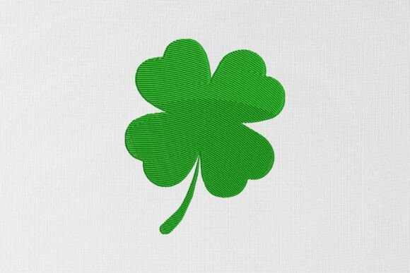 Clover Leaf Embroidery Design