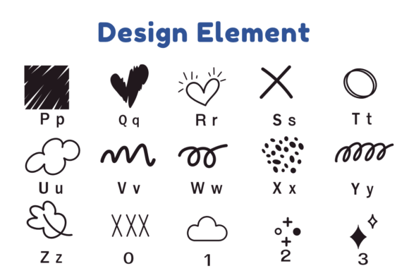 Design Element Font - Preview 5