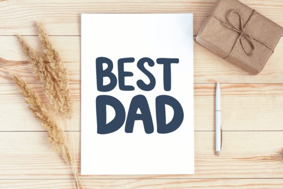 Father Day Doodle Font PNG with transparent background - Preview 4