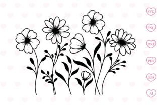 Flower Svg Wildflower Svg Flowers Svg Graphic by Tadashop Design ...