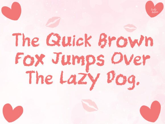 Lipstick Font PNG with transparent background - Preview 3
